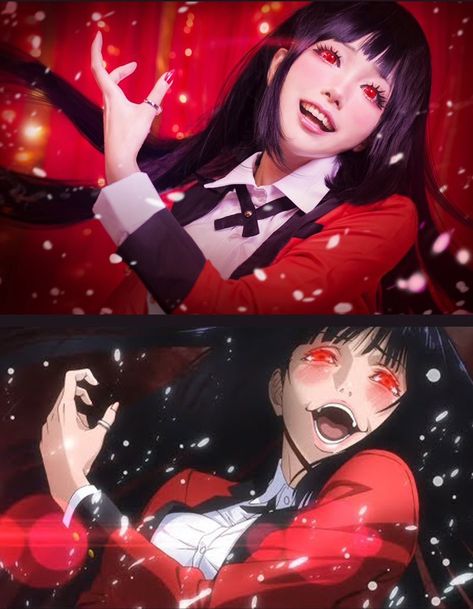 Yumeko Cosplay, Kakegurui Cosplay, Anime Kakegurui, Jabami Yumeko, Vocaloid Funny, Yumeko Jabami, Cute Cosplay, Playing Dress Up, Pose Reference