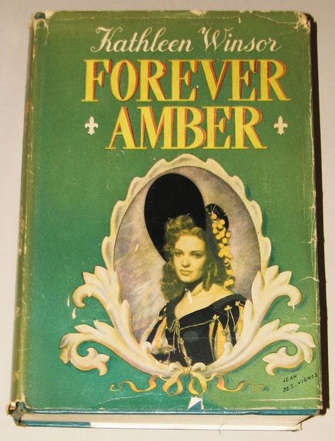 Forever Amber by Kathleen Winsor Forever Amber, Historical Romance, January 1, Amber, Romance, Book Cover, Books, Art