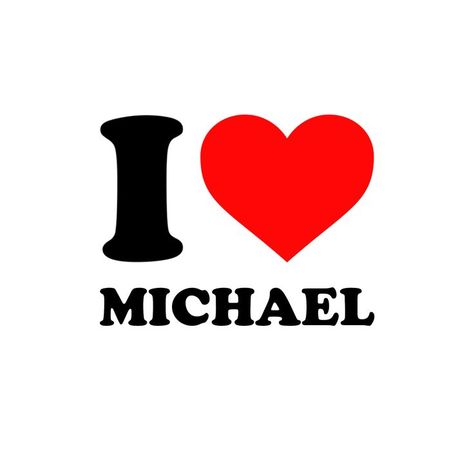 Sticker that says I love Michael (with a red heart) I Love My Husband Pfp, Boyfriend Stickers, Michael Name, Brother Best Friend, Funny Status Quotes, Girlfriends Day, Funny Status, Love You Quotes For Him, I Love You Quotes For Him