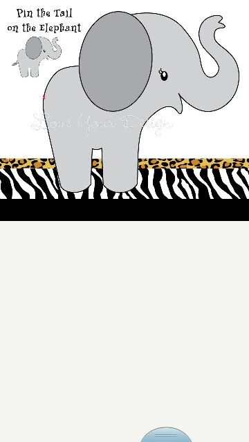 Pin the tail on the elephant...easy to drae/make image Dumbo Birthday, Dumbo Birthday Party, Pin The Tail, Elephant Game, Toddler Parties, Animal Party, Bday Party, Kid Stuff, Birthday Ideas