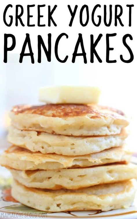 Yummy Pancake Recipe, Make Greek Yogurt, Greek Yogurt Pancakes, Yogurt Pancakes, Best Pancake Recipe, Full Fat Yogurt, Greek Yogurt Recipes, Keto Pancakes, Yogurt Greco