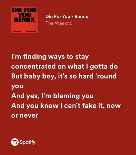 Die for you remix spotify the weeknd ariana grande lyrics Into You Ariana Grande Lyrics, Die For You Ariana Grande, Die For You The Weeknd Spotify, Die For You Remix, Die For You Spotify, Die For You Lyrics, Die For You The Weeknd, The Weeknd Ariana Grande, Weeknd Ariana Grande