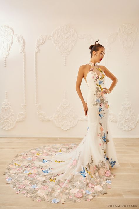 Chinese style wedding dress