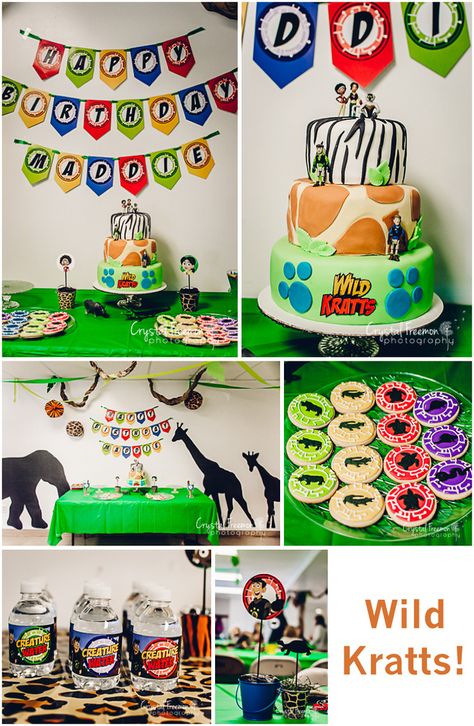 Wild Kratts 7th Birthday Party | Spring Hill, TN Photographer.  Adorable themed birthday party great for the Animal Lover.  Includes decoration, food, games and entertainment ideas. Birthday Party Ideas Spring, Wild Kratts Birthday Party, Wild Kratts Party, Animal Themed Birthday Party, Zoo Birthday Party, Food Games, Zoo Birthday, Wild Kratts, Entertainment Ideas