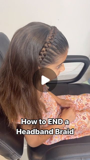 Claire Kent on Instagram: "After my How to do a Headband Braid reel got millions of views and lots of you asked how to finish the braid off so that you don’t have a braid hanging down and in the way, I decided to video how to END a headband braid. Finishing it off like this makes all the difference and gives you a really professional looking braid 🩷 . . . . .  #schoolhairstyles #trenzastyle #schoolhair #headbandbraid #lacebraid #braidtutorial #tranças #lacebraids #hairstylesforgirls #peinados #hairtutorial #hairreels #easyhairstyles #hairvideo #girlshairstyles #nagô #braidsforgirls #braidsofinstagram #hairideas #hairtutorial #hairtutorials #braidstyles #braidedhairstyles #braidideas #penteados #peinadosparaniñas #braidinspo #trenza #partyhairstyle" Braided Hair Band, How To Do Braids, Head Band Braid, Headband Braid Hairstyles, Braid Headband Hairstyle, Professional Braids, Hair Crown Braid, Braided Headband Hairstyle Tutorial, Hair Braid Band