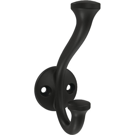 Brainerd 1-Hook 1.41-in x 1.41-in H Matte Black Decorative Wall Hook (25-lb Capacity) Lowes.com Farmhouse Hooks, Dog Storage, Hat Hook, You Make A Difference, Towel Organization, Decorative Wall Hooks, Hat Hooks, Black Wall, Decorative Hardware