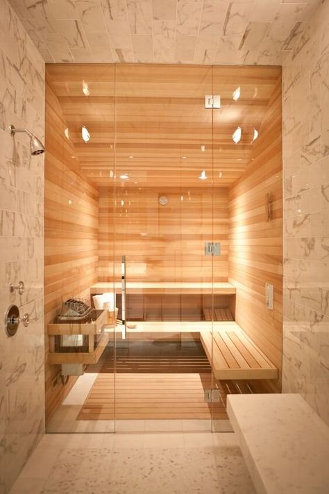 Sauna Room Inspiration [Montenegro Stone House Renovation Vision Board] Home Steam Room, Spa Bathroom Design, Home Spa Room, Sauna Diy, Spa Inspired Bathroom, Sauna Steam Room, Sauna Design, Spa Interior, Spa Like Bathroom