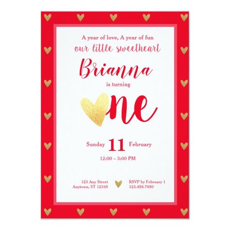 Little Sweetheart Valentine Hearts First Birthday Invitation #Ad , #AD, #Hearts#Birthday#Invitation#Shop Trendy Invitations, 17th Birthday Ideas, Birthday Glitter, One Year Birthday, Valentine Hearts, Glitter Birthday, 17th Birthday, Valentine Birthday, 1st Birthday Invitations