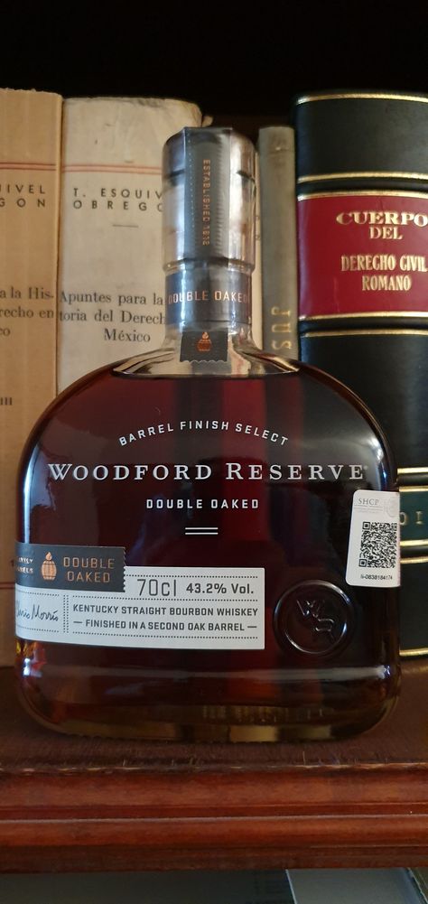 Woodford Reserve Bourbon Whiskey, Double Oaked. Woodford Reserve Double Oaked, Woodford Reserve, Bottle Tattoo, Bourbon Whiskey, Whiskey Bottle, Bourbon, Kentucky, Whiskey, Barrel