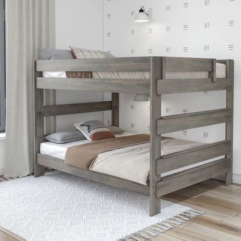 Shop Bedroom Furniture Sets, Bed Frames, Dressers, Nightstands – Plank+Beam Queen Bunk Bed, Wooden Bunk Bed, Solid Wood Bedroom Furniture, Bunk Bed Frame, Wood Bunk Bed, Queen Bunk Beds, Solid Wood Bunk Beds, Home Goods Furniture, Wood Bedroom Sets