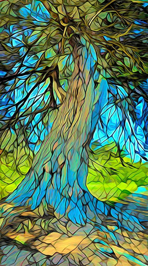 Canvas Art,metal Wall Art,stained Glass Effect,stained Glass Tree,stained Glass Wall Art,stained Glass Window,stained Glass Wall Art,cypress - Etsy Tall Wall Art, Tree Stained Glass, Stained Glass Tree, Teal Curtains, Stained Glass Wall Art, Stain Glass Window Art, Tree Abstract, Stained Glass Wall, Teal And Brown