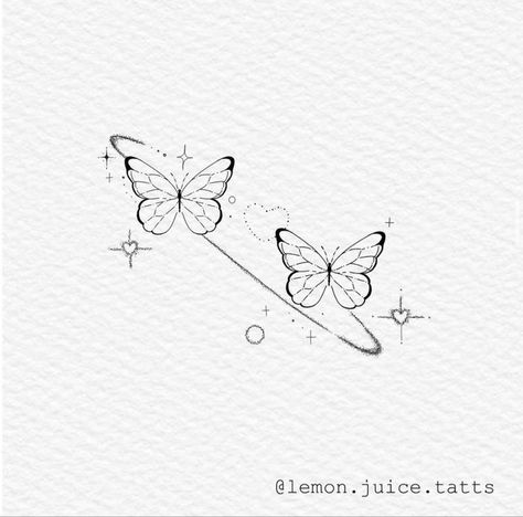 ˚ ̟ ︶︶︶꒷︶꒦꒷︶︶꒷︶꒦︶︶˚ ̟ Anime Butterfly Tattoo, Social Butterfly Tattoo, Tiny Tattoos Butterfly, Small Butterfly Drawing, Butterfly Tattoo Aesthetic, 3 Small Butterflies Tattoo, Pretty Butterfly Tattoo, Tattoos Pretty, Draw Step By Step