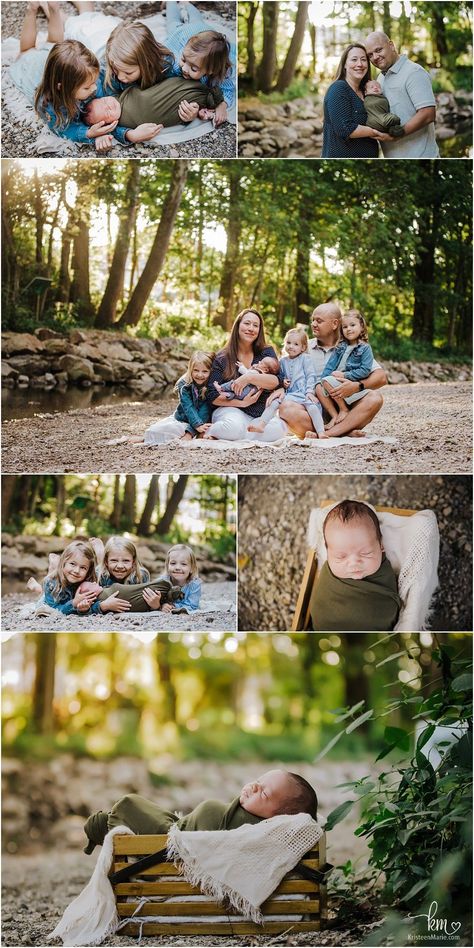 Outdoor Newborn Photography Family, Outdoor Newborn Photos, Outdoor Newborn Session, Outdoor Newborn Photography, Newborn Shoots, Newborn Family Pictures, Toddler Outdoor, Newborn Family Photography, Newborn Family Photos