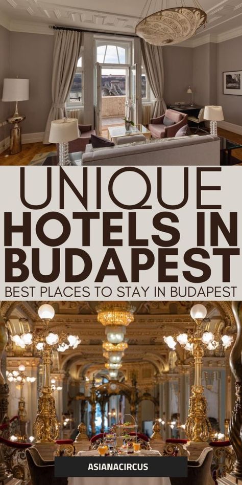 Where To Stay In Budapest: Best Boutique & Luxury Hotels In 2023 - Asiana Circus Thermal Hotel, Best Cities In Europe, Small Boutique Hotels, Unusual Hotels, Luxury Wellness, Hungary Travel, Luxury Collection Hotels, Budapest Travel, Luxurious Rooms