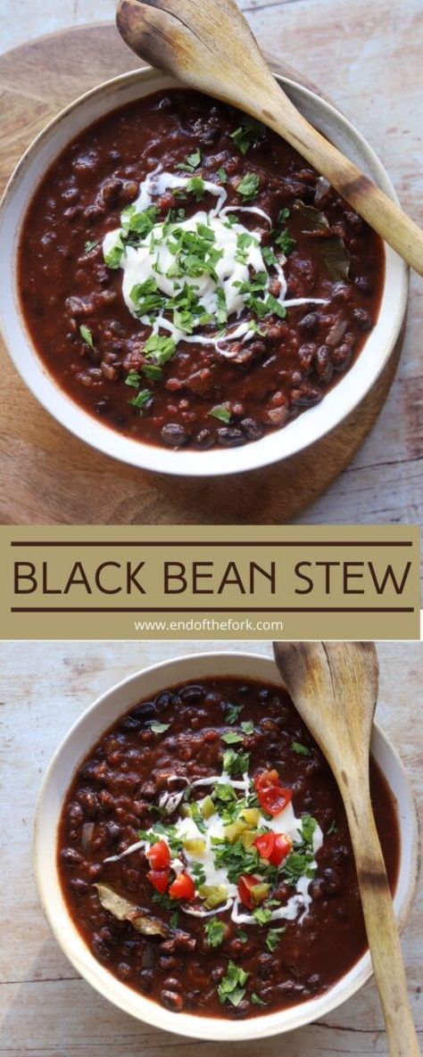 Black Beans Stew, Stew Beans Recipe, Stewed Black Beans, Black Bean Stew Recipes, Bean Stew Vegetarian, Easy Vegetable Soup Recipes, Vegan Black Bean Soup, Black Bean Stew, Soup With Rice