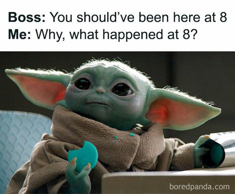 Dark Vader, Yoda Meme, Yoda Funny, Dark Vador, Work Memes, Star Wars Humor, Disney Memes, Star Wars Memes, Bones Funny