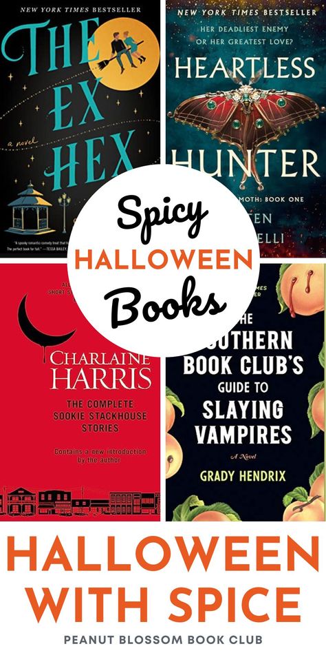 Looking for some spicy Halloween books that will get your heart racing? This list includes witchy romances, vampires, and fairies with plenty of "good parts" to keep you turning those pages long into the night. Spicy Vampire Books, Books With Spice, Page Turner Books, Book Club Suggestions, Book Club Parties, Peanut Gallery, Best Books List, Family Projects, Family Tips