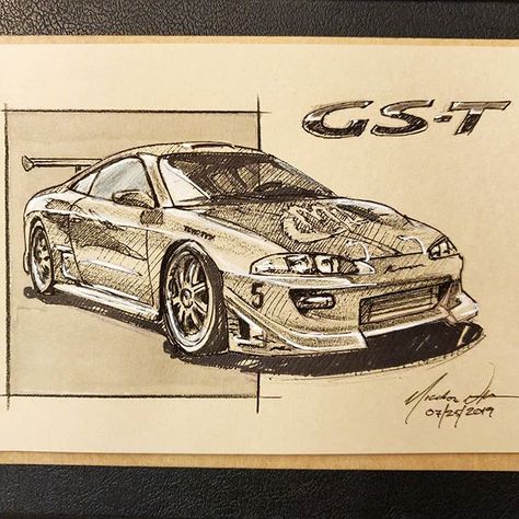 Today's sketch a day submission: the Mitsubishi Eclipse GS-T. I can't even think about these cars without thinking of the one driven by Paul Walker in The Fast and Furious. An icon. . . #sketchaday #sketchadaychallenge #sketchaday2019 #mitsubishi #mitsubishieclipsegst #fastandfurious #paulwalker #sketch #sketching #carsketch #cardrawing #pen #pensketch #doodle #doodleaday #doodlesketch #doodleart #art #ink #handdrawn #handdrawing #draw #drawing #drawdaily #sketchbook #instaartist #artistsoninsta Eclipse Sketch, Mitsubishi Eclipse Gs, Elvis Presley Pictures, One Drive, Sketch A Day, Mitsubishi Eclipse, Pen Sketch, Car Sketch, Doodle Sketch