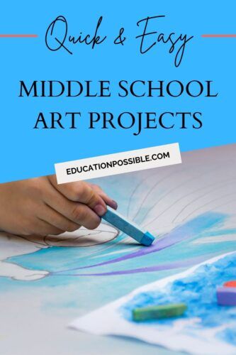 Easy Art Projects High School, Stem Art Projects Middle School, Easy High School Art Projects, Easy Art Projects For Middle School, Quick Art Projects For Middle School, Middle School Art Projects Lessons, Art Lessons For Middle School, Middle School Art Projects Easy, Pastel Art Projects