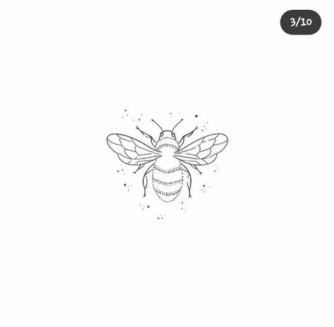 Fine Line Bumble Bee, Minimalistic Bee Tattoo, Line Work Bee Tattoo, Honey Bee Tattoo Minimalist, Bee Tiny Tattoo, Linework Bee Tattoo, Little Bumble Bee Tattoo, Fine Line Bee Tattoo Simple, Bees Knees Tattoo Small