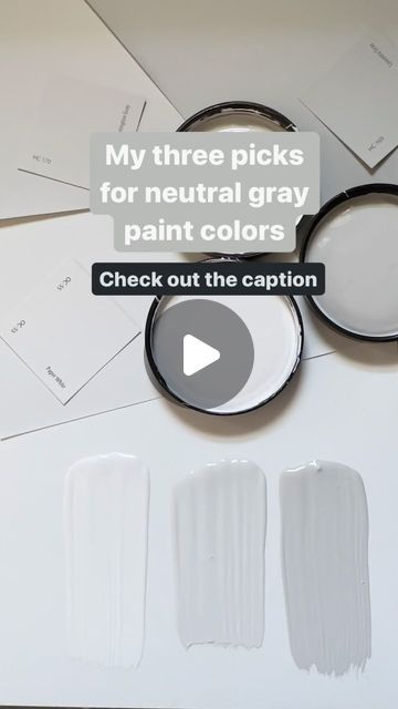 Karolina De Costa on Instagram: "Because of the undertones, shades of gray can be some hardest to choose. What are some of my favorite neutral gray paint colors? BENJAMIN MOORE PAPER WHITE OC-55: This cool gray feels crisp and airy without feeling cold and stark. Use it in smaller rooms or those without a lot of natural light for a fresh and modern space. BENJAMIN MOORE STONINGTON GRAY HC-170: With a little more depth, Stonington Gray won’t look washed out in large rooms with plenty of light but not so dark that it feels heavy even in smaller spaces. It’s balanced just right between warm and cool - neither too beige or blue. BENJAMIN MOORE COVENTRY GRAY HC-169: The darkest of the three, Coventry Gray will look soft and cozy in south facing rooms. In north facing rooms, it will app Covington Gray Benjamin Moore, Benjamin Moore Distant Gray, Neutral Gray Paint Colors, Gray Paint Colors Benjamin Moore, Coventry Gray Benjamin Moore, Stonington Gray Benjamin Moore, Benjamin Moore Paper White, Benjamin Moore Paint Colors Gray, Benjamin Moore Coventry Gray