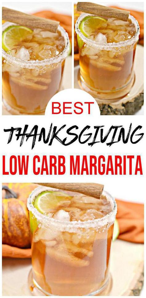 Check out this Thanksgiving margarita. BEST margarita for Thanksgiving cocktails. Easy low carb margarita w/ tequila. Great alcohol drink recipe for yummy Fall cocktails. Simple homemade alcoholic drink recipe w/ apple cider & tequila liquor. Great Fall drinks for parties or happy hour. Put this margarita on your Thanksgiving table. On the rocks margarita that is keto friendly. Skinny margarita for best Thanksgiving cocktail. For more keto low carb #alcohol recipes see KimspiredDIY #margarita