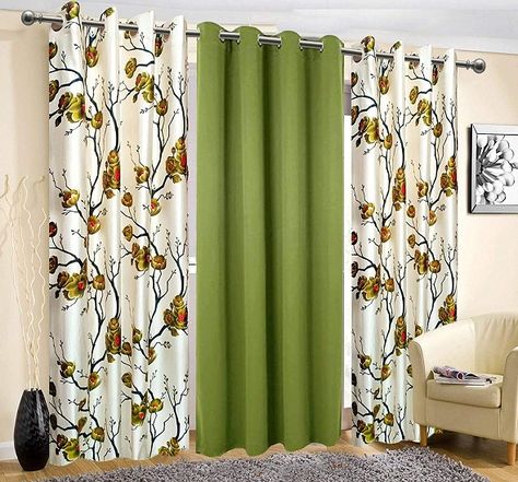 Floral Eyelet Curtains White Eyelet Curtains, Window Solutions, Eyelet Curtains, Darkening Curtains, Small Windows, Door Curtain, Dubai Abu Dhabi, Creative Colour, Room Darkening Curtains