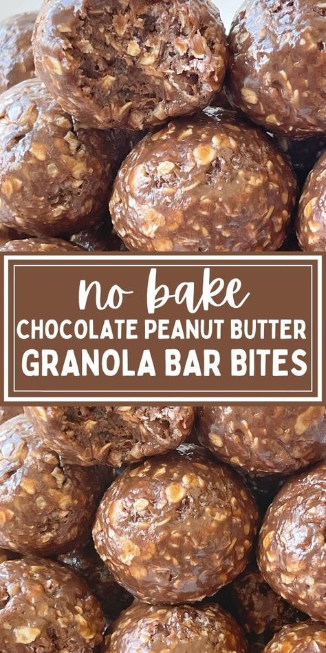 Almond Granola Recipe, Oatmeal Energy Bites, Bar Bites, Oatmeal Bites, Peanut Butter Energy Bites, Snack Balls, Granola Bites, Peanut Butter Bites, Snack Mixes