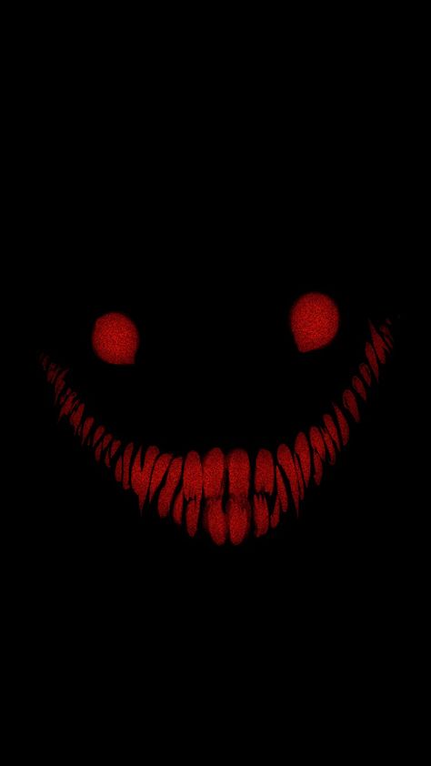 Scary Eyes Wallpaper, Red Scary Wallpaper, Black Scary Wallpaper, Scary Wallpapers Creepy, Creepy Wallpaper Dark Horror, Evil Smile Anime, Smile Creepy, Smile Horror, Monster Smile