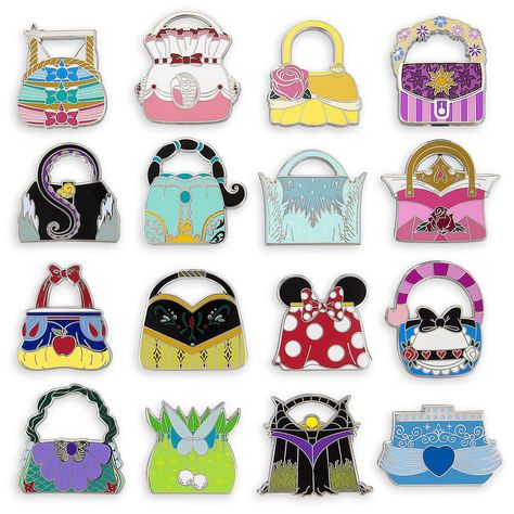 Disneyland Merchandise, Disney Pins Sets, Disney Pins Trading, Disney Pin Collections, Disney Website, Disney Embroidery, Snow White And The Seven Dwarfs, Disney Handbags, Disney Day