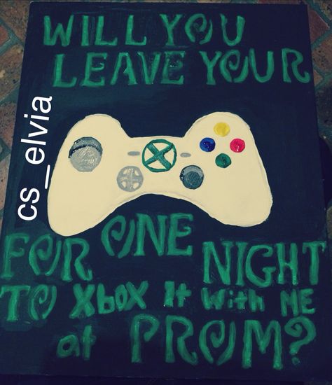 Could turn this into a wedding proposal    cute way of asking a #gamer Boyfriend Promposal, Prom Asks, Sadie Hawkins Proposals, Creative Prom Proposal Ideas, Sadies Proposal, Prom Pictures Group, Country Prom, Promposal Ideas, Funny Prom