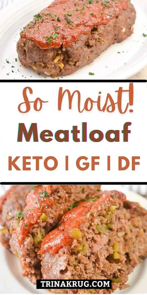 Keto Meatloaf Carnivore Keto, Keto Meatloaf, Low Carb Meatloaf, Low Carb Low Fat Recipes, Keto Beef Recipes, Best Low Carb Recipes, Low Carb Diet Recipes, Best Keto Diet, Keto Recipes Dinner