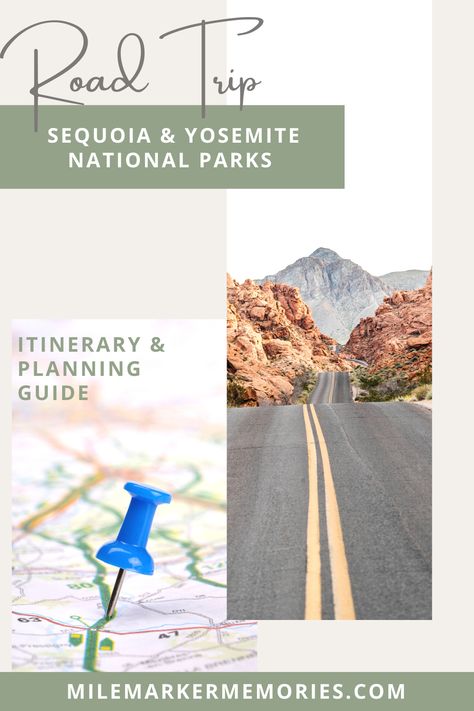 Planning Guide for a road trip from Sequoia to Yosemite Sequoia National Park Road Trip, Yosemite Road Trip Map, Yosemite Trip Planning, Yosemite And Sequoia Itinerary, California National Park Road Trip Map, Yosemite National Park Itinerary, Sequoia National Park Map, Yosemite Road Trip, Yosemite Sequoia