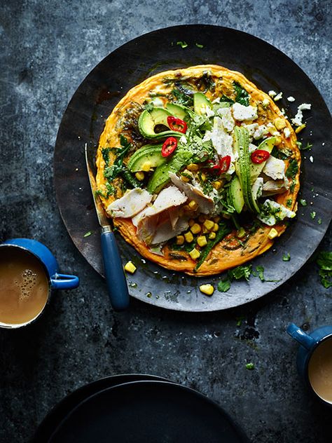 The Body Coach Joe Wicks' Mexican tortilla with chicken & feta recipe | HELLO! Mexican Tortilla Recipe, Tortilla With Chicken, Joe Wicks Recipes, Chicken Feta, Mexican Tortilla, Feta Recipe, Joe Wicks, Recipes Lunch, Feta Recipes