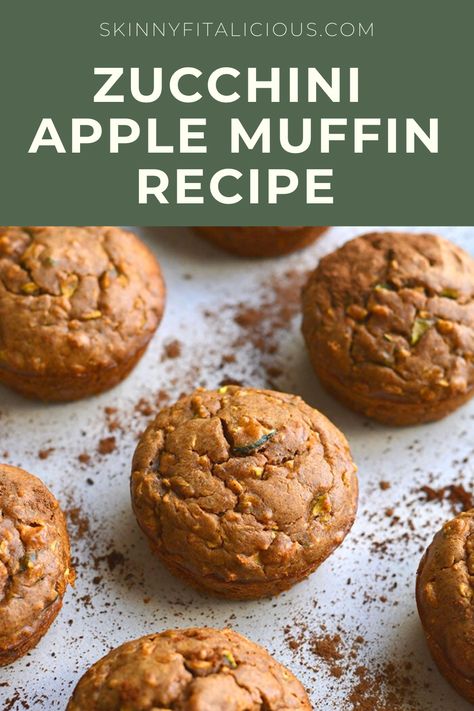 Paleo Zucchini Muffins, Apple Zucchini Muffins, Healthy Zucchini Muffins, Low Calorie Muffins, Gluten Free Zucchini Muffins, Apple Spice Muffins, Spiced Zucchini, Paleo Recipes Snacks, Gluten Free Recipes For Kids