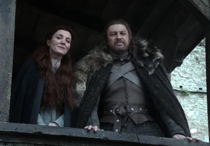 Michelle Fairley and Sean Bean as Catelyn Stark and Eddard Stark in Game of Thrones King Robert Baratheon, Michelle Fairley, Eddard Stark, Catelyn Stark, Game Of Thrones Winter, Petyr Baelish, Ned Stark, Sean Bean, A Dance With Dragons