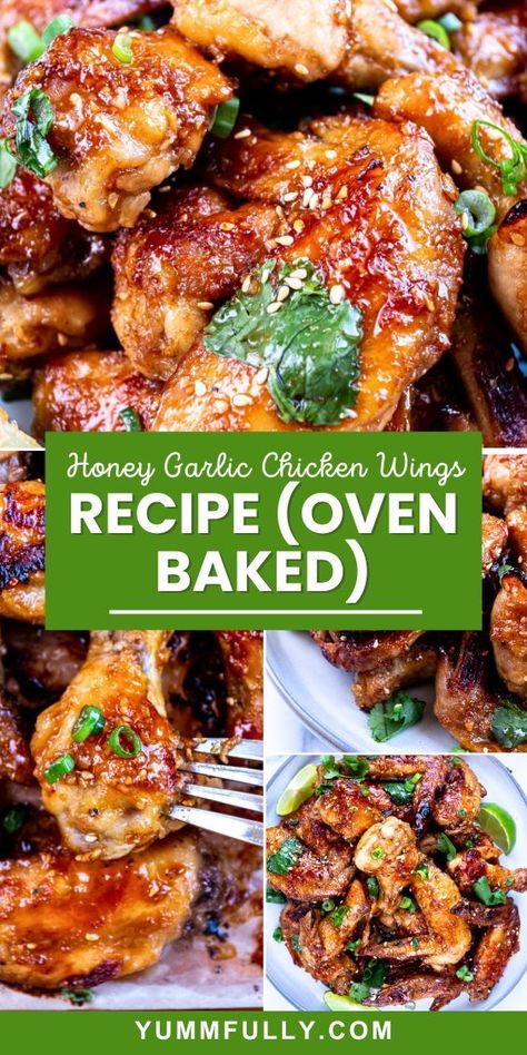 Try the irresistible combination of sweet and savory with our delectable Honey Garlic Chicken Wings Recipe. For more mouthwatering recipes that will satisfy your cravings, click for more delicious recipes. Wings Recipe Oven, Chicken Wings Recipe Oven, Garlic Chicken Wings Recipe, Honey Garlic Wings, Honey Garlic Chicken Wings, Garlic Wings, Garlic Chicken Wings, Chicken Wings Recipe, Wings Recipe