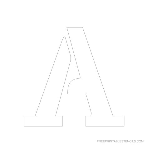 Printable 6 Inch Letter Stencil A A Letter Printable, 6 Inch Letter Stencils Free Printable, Letter A Template, Letter C Template, Letter A Printables, Letter A Printable, Printable Letter Stencils, Letter Stencils To Print, Letter A Alphabet