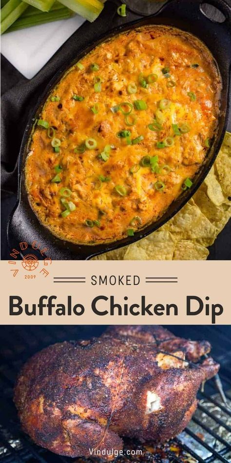 Smoked Chicken Buffalo Dip, Smoked Buffalo Chicken Dip, Buffalo Dip Crock Pot, Leftover Smoked Chicken, Smoked Buffalo Chicken, Creamy Cheese Dip, Buffalo Food, Buffalo Chicken Dip Ingredients, Chicken Wing Dip