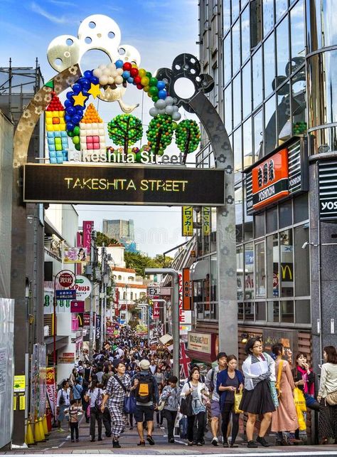 Takeshita Dori in Tokyo. Takeshita Dori, famous shopping street in Harajuku, Tok , #ad, #Tokyo, #Dori, #Takeshita, #famous, #Harajuku #ad Harajuku Takeshita Street, Takeshita Dori, Photo Japon, Takeshita Street, Tokyo Shopping, Harajuku Tokyo, Japan Trip, 12 Days, Japan Travel