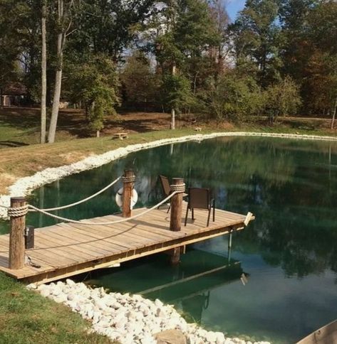 Dock designs to view nursery or fishing with kids Farm Pond Dock Ideas, Pond With Deck, Pond Dock Ideas, Fishing With Kids, Pond Dock, Pond Deck, Dock Ideas, Fishing Pond, Farm Pond