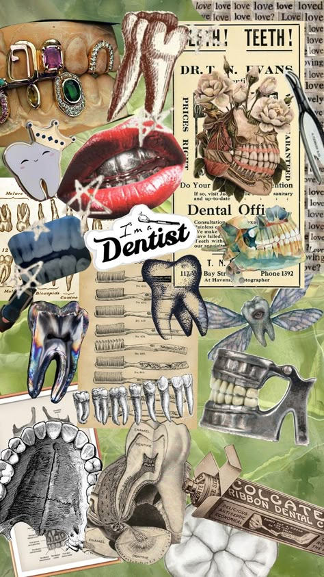 #dentistry #dental #teeth #tooth #vintage #dentist Dental Student Aesthetic Wallpaper, Dentistry Student Wallpaper, Dentist Aesthetic Wallpaper, Dentist Wallpaper, Crazy Dentist, Dental Notes, Dentist Aesthetic, Dentistry Aesthetic, Vintage Dentist