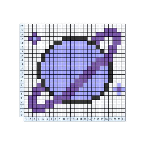 You can make it on 30x30 grid. Pixel Art Pattern 30x30, Pixel Art 30x30 Grid, 30x30 Pixel Art, Pixel Art Grid Small, Crochet Pattern Grid, Pixel Art Purple, Pixel Grid Ideas, Purple Pixel Art, Pixel Crochet Blanket