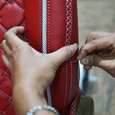 @incar_car_interior hard at work lacing a French seam. Happy #frenchseamfriday #sewing #stitching #upholstery #autoupholstery #carinterior… Auto Upholstery Ideas, Car Upholstery Design, Chest Of Drawers Makeover, Car Interior Upholstery, Car Interior Diy, Auto Upholstery, Automotive Upholstery, Custom Car Interior, Upholstery Diy