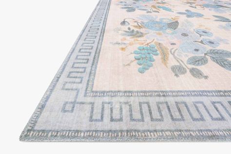 JAD-01 RP MARSEILLE IVORY | Loloi Rugs Riffle Paper, Loloi Rugs, Pillow Collection, Ivory Rug, Greek Key, Floral Rug, Power Loom, Printed Rugs, Rug Shopping