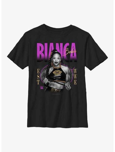 Wwe Bianca Belair, Wwe Shirts, Wwe T Shirts, Bianca Belair, Tall Hoodies, Wwe Womens, Plus Size Fits, Girls T Shirt, Give Back