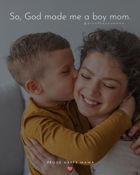 Boy Mom Quotes - There is no denying that that raising boys is a unique yet incredible experience. So, if you are blessed to be a mom of boys or maybe you’re expecting a baby boy, then these boy mom quotes are sure to warm your heart (and give you a little giggle). Here you’ll find the best baby mother of boy quotes, baby boy mom quotes, being a boy mom quotes, mother and son quotes, little boy quotes, and funny boy mom quotes. #boymom #raisingboys #motherhoodquotes Second Born Son Quotes, Quotes Mother And Son, Single Mom And Son Quotes, Mother And Son Caption, Quotes About Being A Mom To A Son, My Baby Boy Quotes Sons, Son Mom Quotes, Son Mother Quotes, Blessed With Baby Boy Quotes