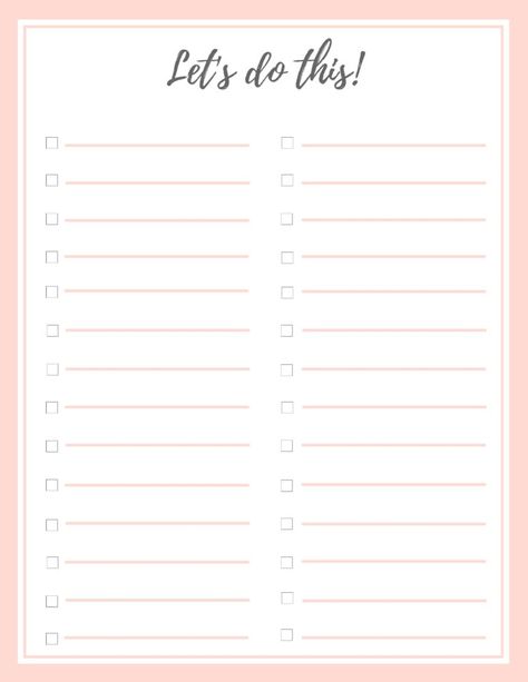 Looking for a stylish to do list that you'll love? I've created a FREE printable to do list that will look cute hanging on your fridge or anywhere else! #todolist #freeprintable #organization #weeklycalendar Rutinitas Harian, Free To Do List, Study Planner Printable, To Do List Printable, Writing Paper Printable, Bullet Journal Printables, To Do Lists Printable, Daily Planner Pages, Checklist Template