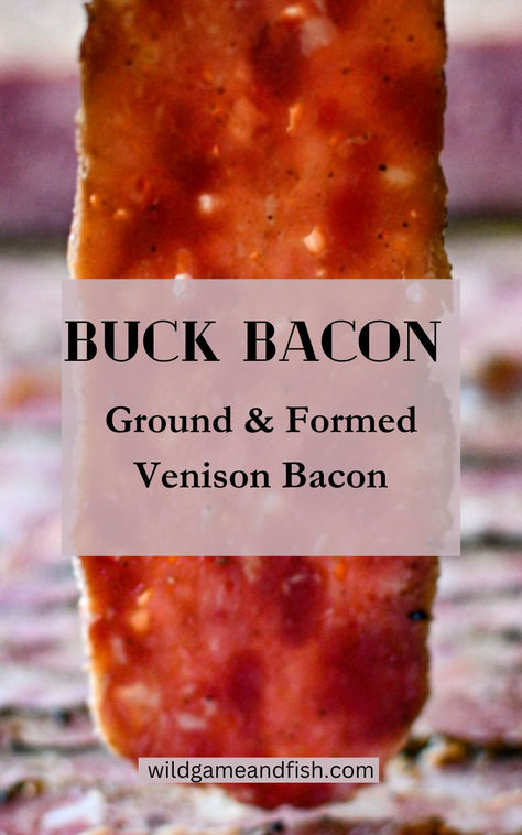 Deer Bacon Recipe Venison Bacon Burger Recipes, Can Deer Meat Recipes, Venison Smoker Recipes, Deer Camp Recipes, Venison Ham Recipes, Venison Processing Recipes, Venison Canning Recipes, Deer Bacon Recipes, Canned Deer Meat Recipes