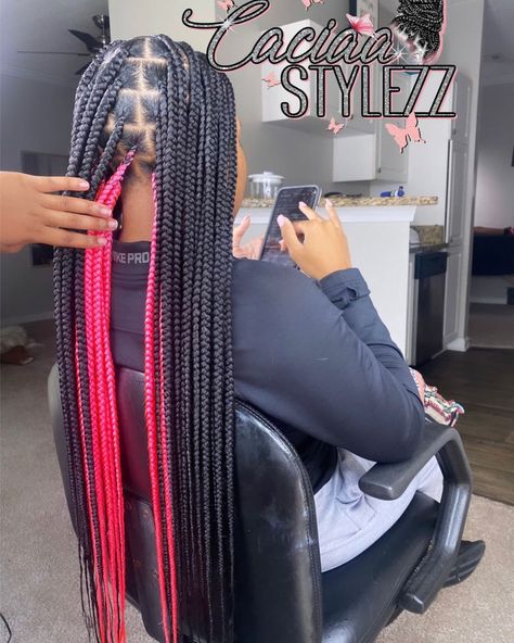 YourFavKnotlessBraider🦋 on Instagram: “I wannna do more peek-a-boo braids🌸 #atlbraiders #atlbraids #braidsbraidsbraids #kennesawbraids #kennesawstateuniversity #kennesawbraids…” Ragazza Gangsta, Cute Box Braids, Big Box Braids Hairstyles, Colored Braids, Birthday Hairstyles, Box Braids Hairstyles For Black Women, Cute Braided Hairstyles, Braids Hairstyles Pictures, Cute Box Braids Hairstyles